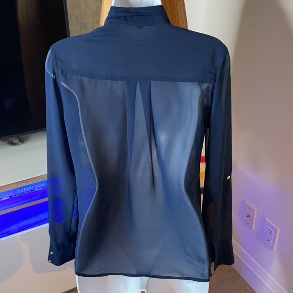 Sheer GUESS Blouse Size Small - Picture 5 of 7